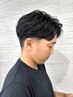 【ｓａｉｊo】メンズカット＋ニュアンスorフェザーパーマ ￥9900