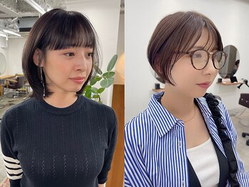 シー 北千住(sii.)の写真/ショート・ボブ特化サロンの前髪と顔まわりのデザインで、『小顔』をつくる。／sii.（シー）