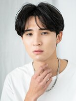 モッズヘア メン 新所沢店(mod's hair men)&nbsp;社会人センターパートブラック爽やかマッシュショート20代30代f