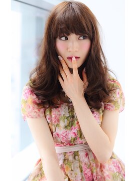 トリコ心斎橋(trico) 大人かわいい抜け感厚めバングバングナチュラルセミディ