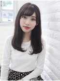 大人ナチュラルなセミロング