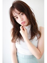 オーバーヘアー 枚方店(over hair)&nbsp;【La fith】 大人可愛いセミロングウェーブスタイル