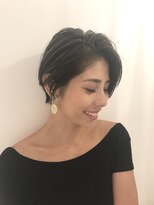 ネックス 表参道本店(nex)&nbsp;【nex 表参道】白髪ぼかし ハイライト  ハンサムショート 齋藤