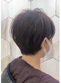 【ショートカット】シルエットにこだわったショートヘア