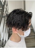 センター分けツイスパ