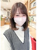 20代30代40代小顔ウルフレイヤー大人可愛いボブ丸みショートボブ