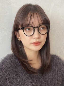 ノイ(noi) 顔周りレイヤーカットくびれヘアミルクティーベージュカラー