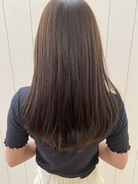 アドラーブル はなみずき店(adorable)&nbsp;グレーベージュカラーダークアッシュベージュくすみカラー黒髪