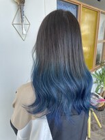 ヘアーディア みどり店(Hair...DiA)&nbsp;グレージュ～ブルーグラデーション