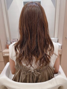 コーエン(cowen) グレージュ大人フェミニンロングワンカール似合わせアラフォー