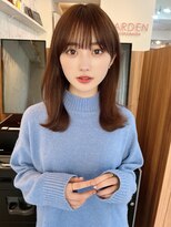 ガーデン 渋谷(GARDEN)&nbsp;くびレイヤー前髪ありイメチェンアンブレラカラーこなれミディ