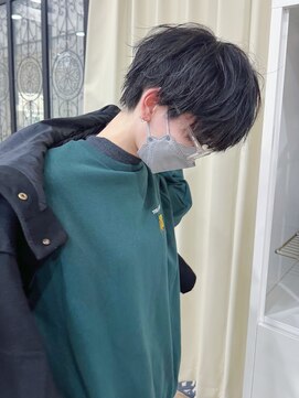 ハピネス 王寺店(Happiness) メンズライク 刈り上げショート ブルーブラック 奈良 王寺