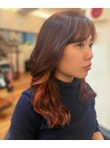 韓国風ヘア/インナーカラー/レイヤー