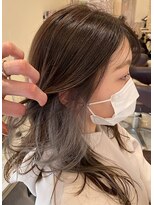 グランデュール 焼津店(GRANDEUR)&nbsp;インナーカラーシルバー インナーカラーグレー イヤリングカラー