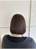 髪質改善白髪ぼかしボブ