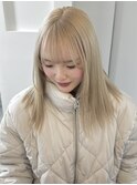 ミルクティーブロンド/ケアブリーチ/ダブルカラー/梅田