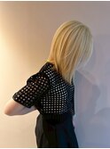 ハイトーンカラー/ホワイトブリーチ/レイヤースタイル