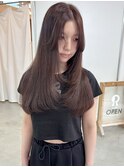 ラベンダーブラウン×レイヤー