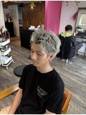 ☆スパイキーショート/ホワイトカラー/ピンパーマ☆横山飛翔