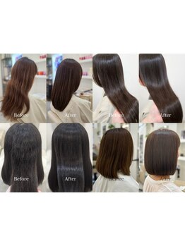 “人生が変わる4時間”GranLiBERTAの髪質改善縮毛矯正で憧れのサラ艶髪実感!まるで別人の様な感動の仕上り!