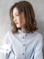 ギークス(GEEKS) 【GEEKS渋谷】ミディアムレイヤーボブ/ココアベージュ/冬カラー