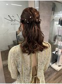 ハーフアップアレンジ☆