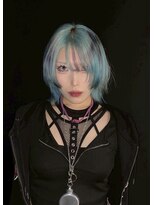 エゴ 池袋(EGO) ウルフカット ミントグリーン 顔まわりカット ボブ