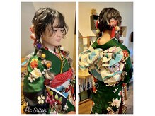 ハレの日の着付け受付中です。事前打ち合わせさせて頂きます♪