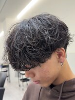 ビカムメンズヘアー 栄店(become men's hair)&nbsp;シャドウパーマ／刈り上げマッシュ／無造作／名古屋メンズカット