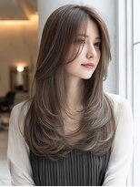 ダル 渋谷/表参道(DAL.)&nbsp;レイヤーカット髪質改善カラー透明感カラー顔まわりカット