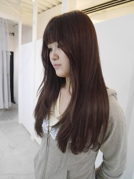 229 warm brown / long layer 艶ブラウン