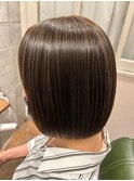 白髪ぼかしハイライト