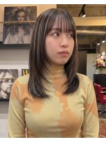 グッドフェローズ キタホリエ(GoodFellas kitahorie)&nbsp;透明感溢れるハイトーンレイヤースタイルブリーチデザインカラー