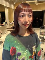 ソラス 緑地公園店(SOLAS)&nbsp;ミディアムヘア/顔周りレイヤー/レイヤーカット/ヘアスタイル