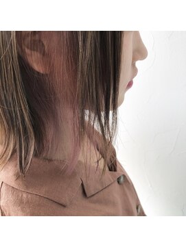 テクライズ 豊橋店(TECHRISE) ペールピンク×インナーカラー