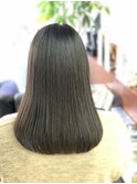 10代20代30代　切りっぱなし重めナチュラルストレート/ワンレン