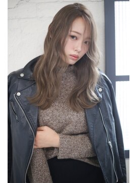 アールイーノウン 阿倍野区昭和町店(re; nown) ミディアムレイヤーカットストレートロングウルフカットベージュ