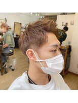 ギフト ヘアー サロン(gift hair salon) 王道ひし形ショート×柔らかナチュラルベージュ