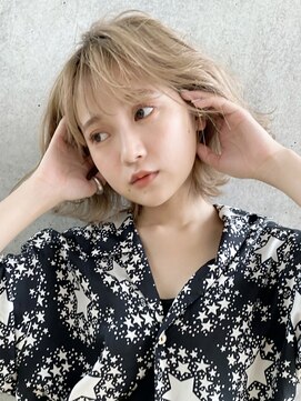 アルバム 渋谷パルコ(ALBUM) ★外ハネシースルバング_ショコラアッシュ_28728☆