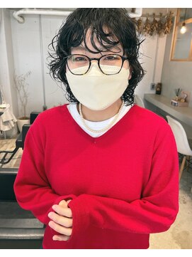 エンシー(ENCI) マッシュウルフ/癖毛風パーマ