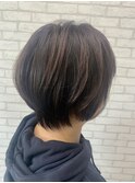 ふんわりショートボブオーガニックカラー
