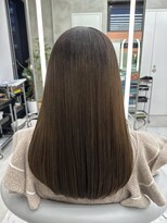 ロンドルーチェ 心斎橋(Lond luce)&nbsp;ダークアッシュ/ミディアムレイヤーカット［髪質改善/縮毛矯正］