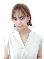 ボブウルフ外国人風カラー韓国ツヤカラー透明感20代30代40代