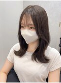 《韓国ヘア》エギョモリ×韓国風外ハネ