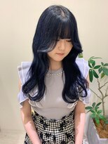 ジーナ セントラル銀座(Zina) ツヤ感カラー*髪質改善*ネイビーブラック【ZinaCENTRAL】