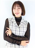 【竹之内蔵人】大人の似合わせミニボブ/シースルーバング/外ハネ