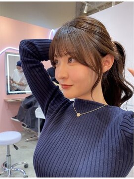 トリア(the tria) 【tria/新宿/透明感/Seito】結んでも可愛い似合わせ顔周りカット