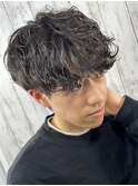 スペインカール/マッシュパーマ/ハイライト/ウルフ/波巻き