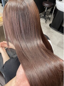 リンクエン(Link enn) 【ピンクブラウン】艶カラー/髪質改善/秋冬カラー/暖色カラー