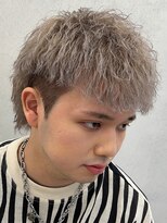 ルースト 西院店(ROOST)&nbsp;ピンパーマ×ブロンドシルバー